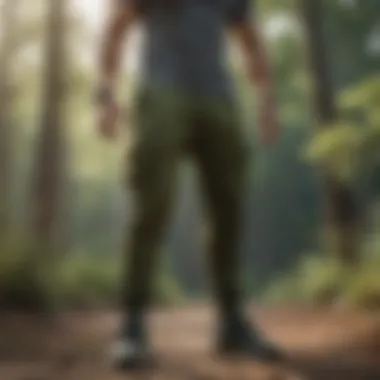 Olive Green Joggers in Action Athlete using olive green joggers during a high-energy workout