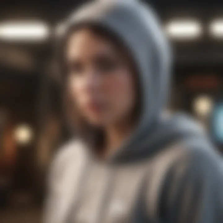 Athlete wearing thin cropped hoodie during extreme sports