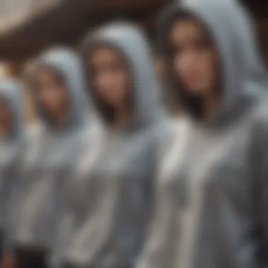 Social Influence of the Thin Cropped Hoodie Group of friends showcasing their thin cropped hoodies
