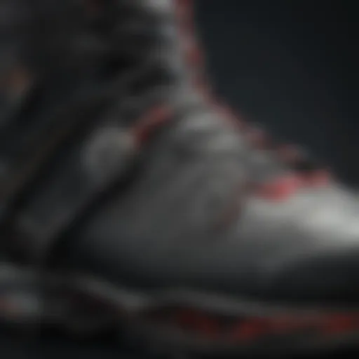 Close-up view of the Thirtytwo Double Boa boot showcasing the lacing system.