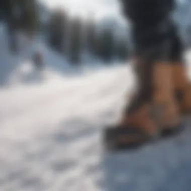 Enhanced Riding Experience with Thirtytwo Double Boa Snowboarder enjoying a ride with Thirtytwo Double Boa boots.
