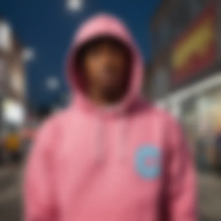 The cultural impact of Tyler, The Creator hoodies represented through a vibrant street art backdrop.