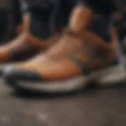 Close-up view of the Ultra Range Exo MTE showcasing its innovative sole design