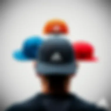 Diagram showing different adidas hat styles