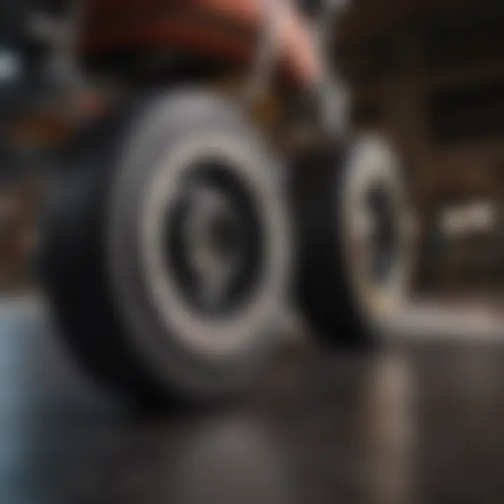 Skateboard wheel spacer in a setup