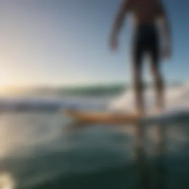 A vibrant surfing community with surfboards reflecting cultural identity