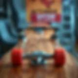 Detailed View of 8.5 Skateboard Deck Detailed view of an 8.5 skateboard deck showcasing its dimensions