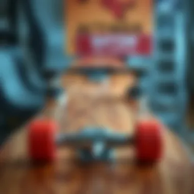 Detailed View of 8.5 Skateboard Deck Detailed view of an 8.5 skateboard deck showcasing its dimensions