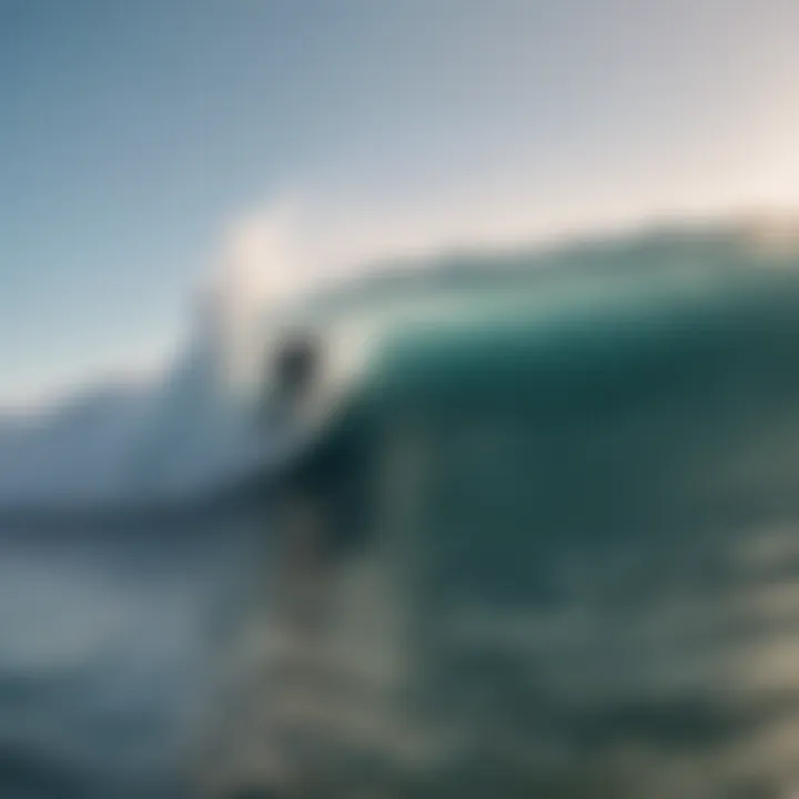 Surfing under optimal wind conditions