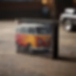 Vans bifold wallet showcasing its sleek design and vibrant patterns