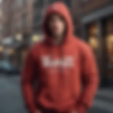 A group of skateboarders wearing the Vans Checkerboard Hoodie in an urban setting