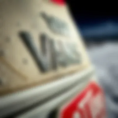 Close-up of Vans Half Cab logo with intricate details