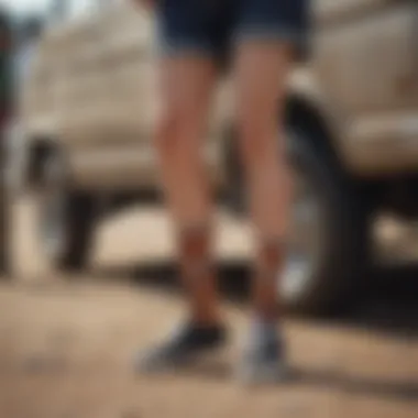 Vans Peek a Check Socks in Action at an Extreme Sports Event Group of extreme sports enthusiasts wearing Vans Peek a Check socks during an event