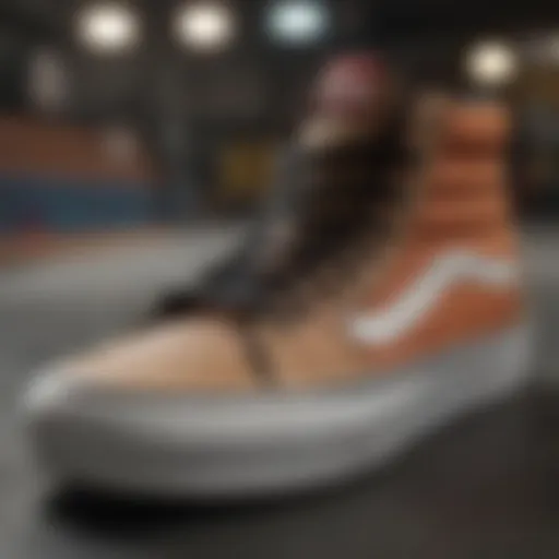 Close-up of Vans Skate Hi Comfycush showcasing unique cushioning technology