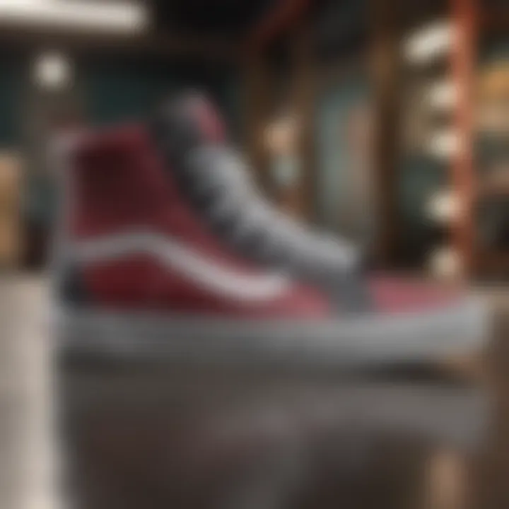 Stylish design elements of the Vans Skate Hi Comfycush
