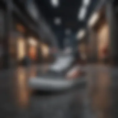 The Style Statement of Vans Space Shoes Vans Space Shoes displayed in a stylish urban setting.