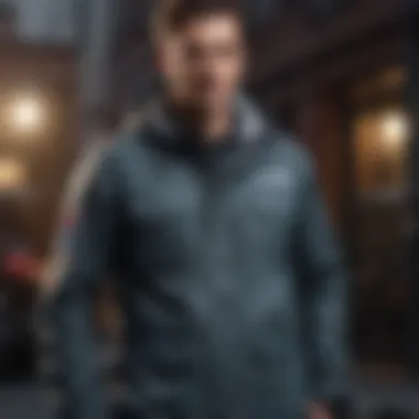 Vans Work Jacket in Extreme Sports Vans Work Jacket being worn in an outdoor extreme sports setting
