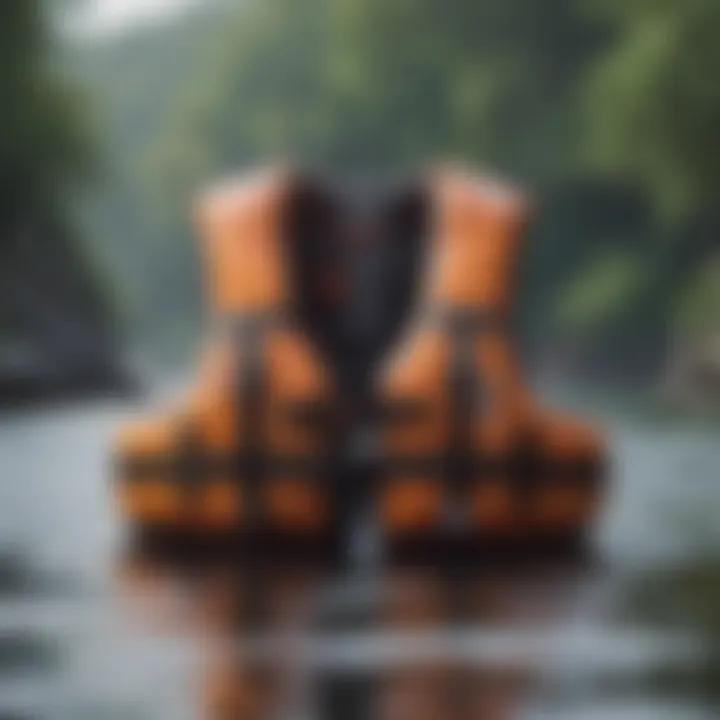 Maintenance tips for inflatable life vests displayed visually.