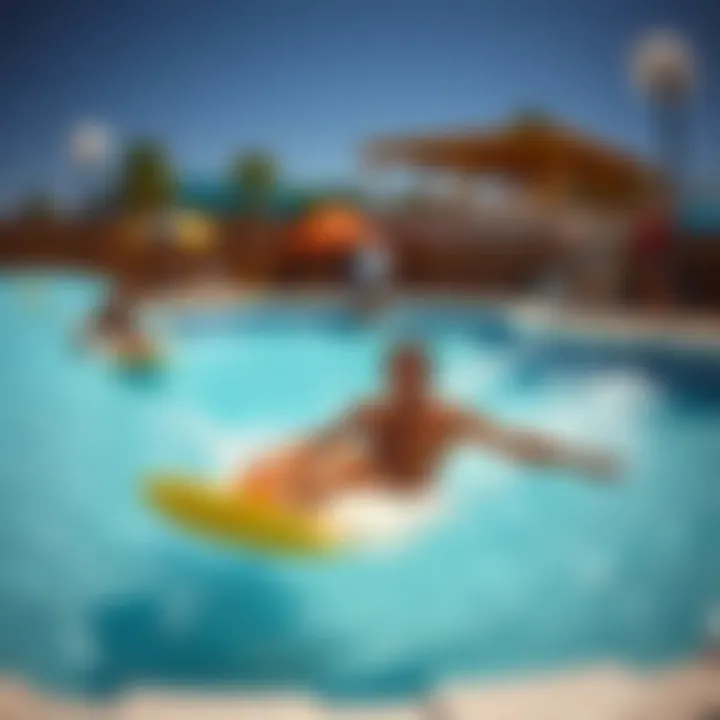 Community Engagement in Wave Pool Spaces A wave pool integrated into a community space promoting engagement.