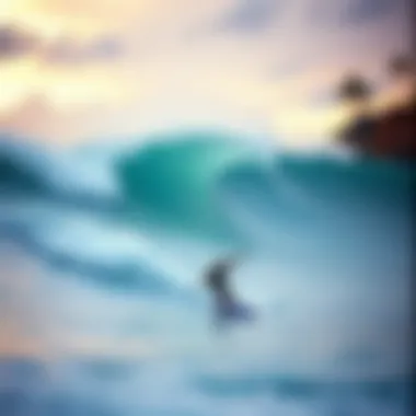 Modern Wave Pool Experience A modern wave pool in action with surfers riding artificial waves.