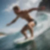 Dynamic weight training exercise for surfers