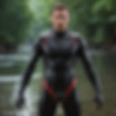 Understanding the Benefits of Wet Suits A wet suit displayed with its benefits, emphasizing flexibility and insulation.