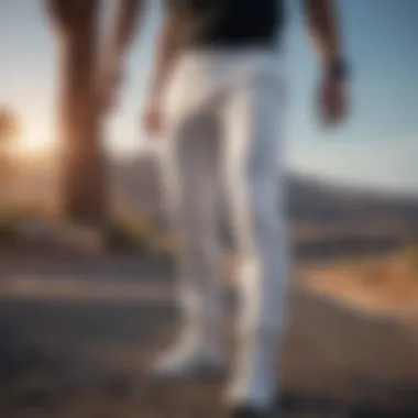 Variety of Styles for Extreme Sports Variety of white sweatpants styles for extreme sports
