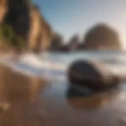 Scenic view of Witch's Rock surf break