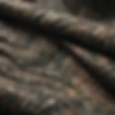 Close-up of camo fabric texture