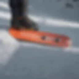 Illustration of snowboard sizing chart showcasing dimensions and categories