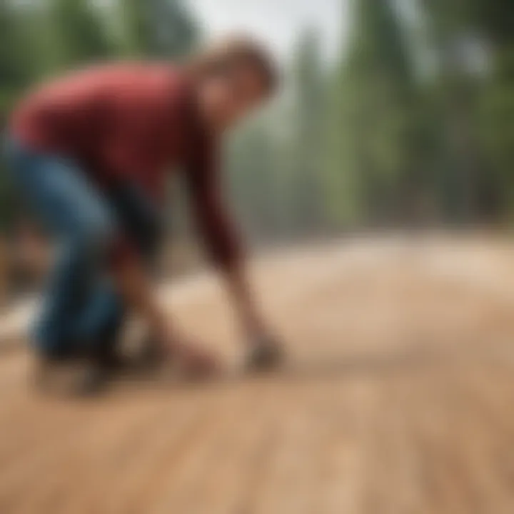 Technicians maintaining a wooden halfpipe to ensure top performance