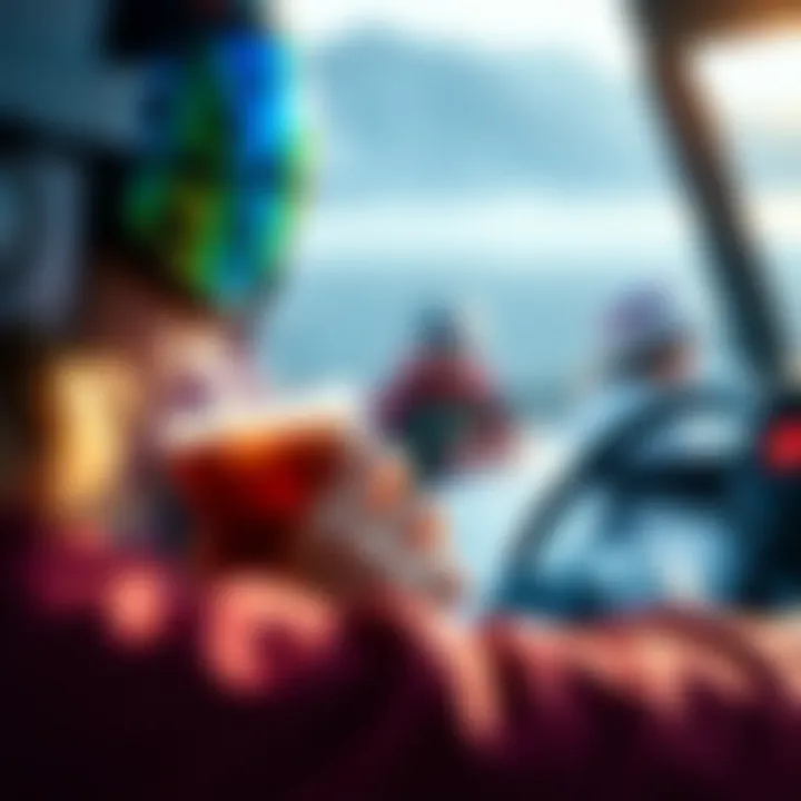 User Experience with Yeti Rambler Jr User enjoying beverages from Yeti Rambler Jr 12 oz