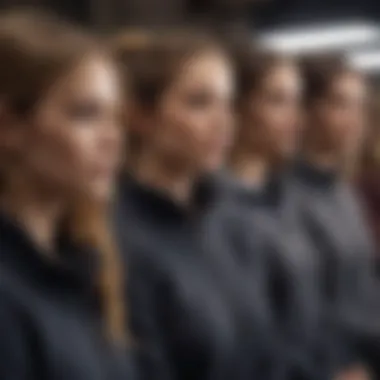 Casual Gathering in Stylish Zip-Ups Group of friends enjoying a casual gathering in zip-up sweaters