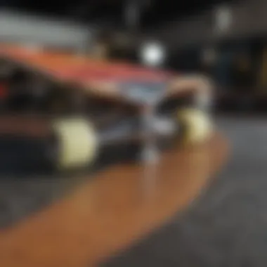 Quality Components of Zumiez Skateboards Close-up of skateboard components highlighting quality and craftsmanship