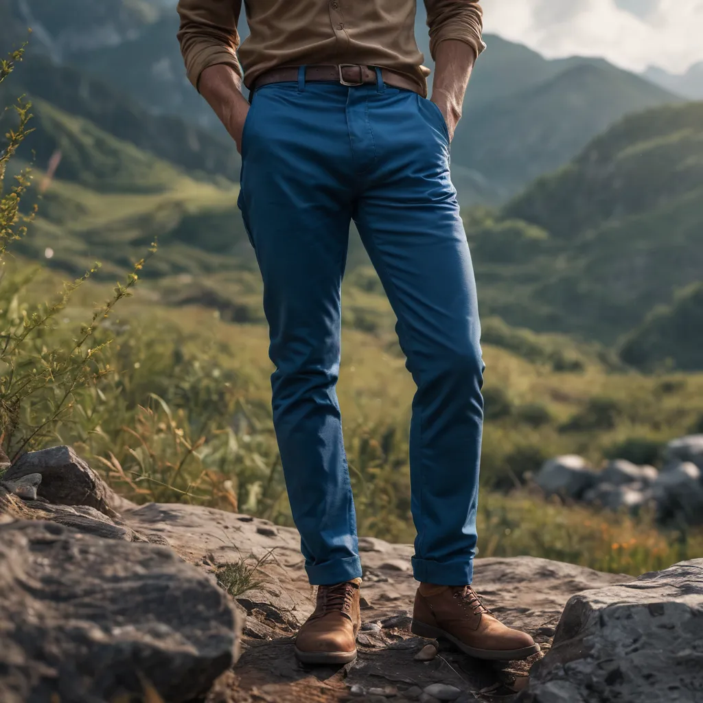 Baldinini Trend Blue Cotton Chino Pants main image 1