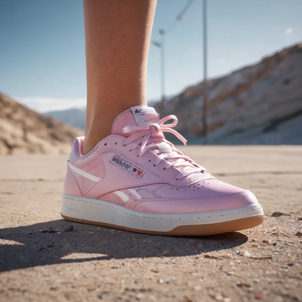 Pink Reebok Club C 85