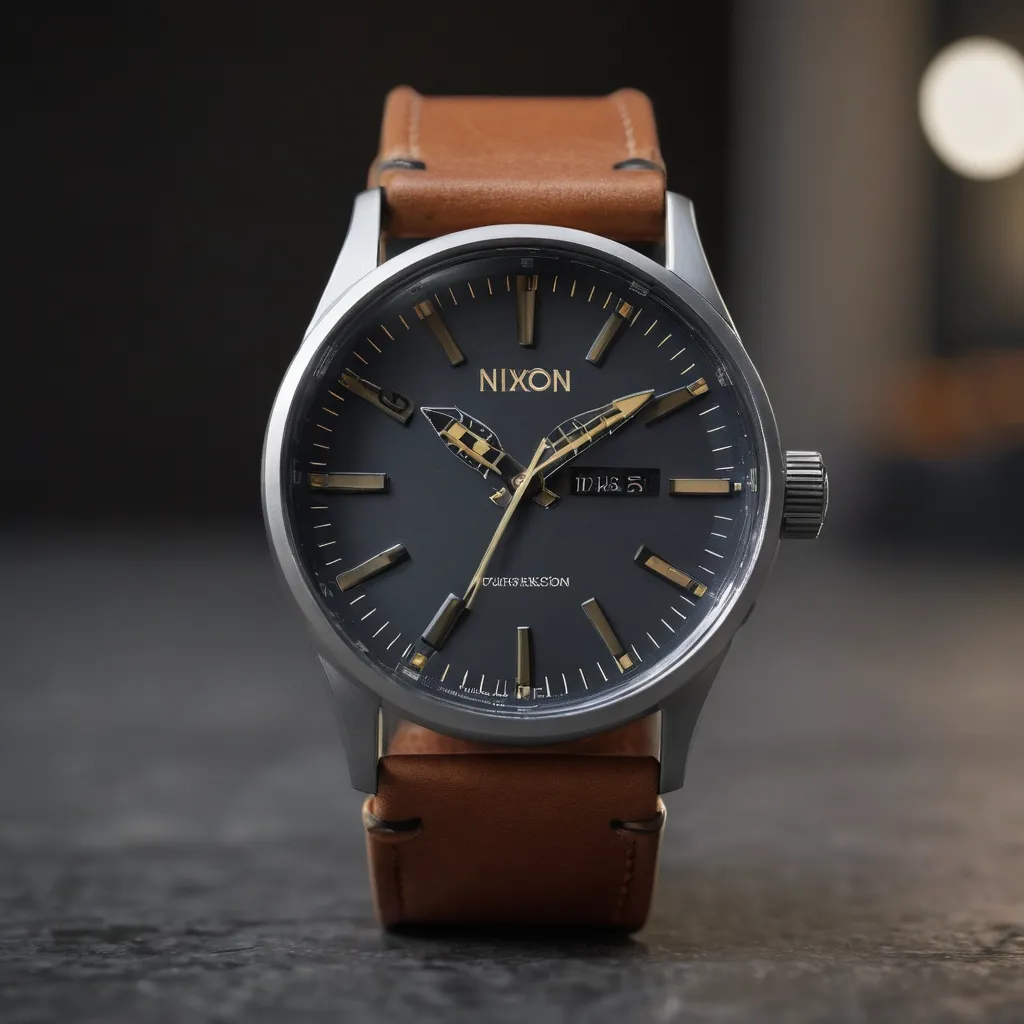 Nixon X Rolling Stones Sentry Leather Watch